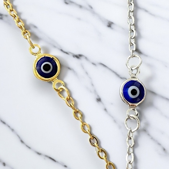 Evil Eye Silver Bracelet NWT - Picture 2 of 5